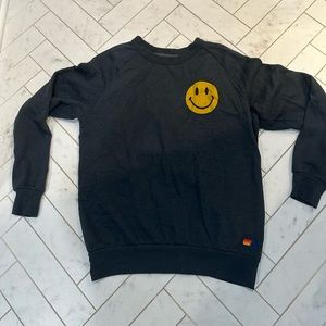 aviator nation size small smiley face crew neck.